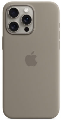 Чехол клип-кейс силиконовый Apple Silicone Case MagSafe для iPhone 15 Pro Max, цвет Clay (MT1Q3)