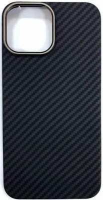 Чехол ультратонкий кевларовый K-DOO Kevlar для iPhone 15 Pro Max (черно-серый)