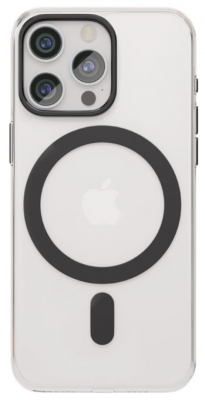 Чехол накладка VLP Diamond Case с поддержкой MagSafe для iPhone 15 Pro (черный)