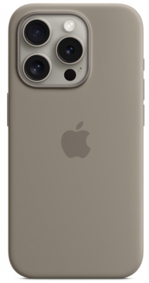 Чехол клип-кейс силиконовый Apple Silicone Case MagSafe для iPhone 15 Pro, цвет Clay (MT1E3)