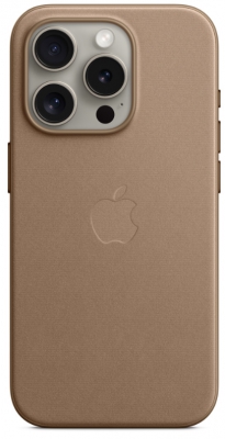 Чехол клип-кейс Apple FineWoven MagSafe для iPhone 15 Pro, цвет Taupe (MT4J3)