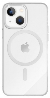 Чехол защитный VLP Crystal case с поддержкой MagSafe для iPhone 15 (прозрачный)