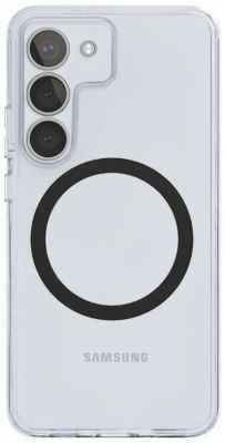 Чехол накладка VLP Puro Case с поддержкой MagSafe для Samsung S24 Plus (прозрачный)