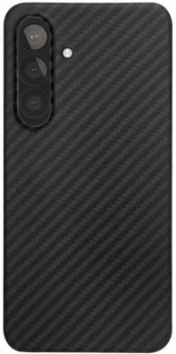 Чехол ультратонкий кевларовый VLP Kevlar Case с поддержкой MagSafe для Samsung S24 (черный)