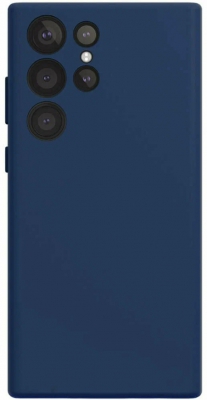 Чехол накладка VLP Aster Case с поддержкой MagSafe для Samsung S24 Ultra (темно-синий)