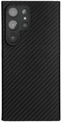 Чехол ультратонкий кевларовый VLP Kevlar Case с поддержкой MagSafe для Samsung S24 Ultra (черный)