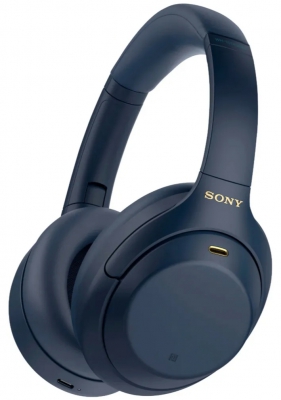 Наушники беспроводные Sony WH-1000XM4 Wireless Noise-Cancelling Headphones Blue (Голубой)