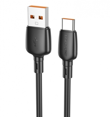 Кабель USB to USB-C BOROFONE BX93 27W 1м (черный)