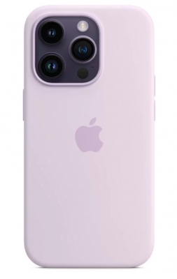 Чехол клип-кейс силиконовый Apple Silicone Case MagSafe для iPhone 14 Pro, цвет Lilac «Сирень» (MPTJ3ZM/A)