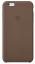 Клип-кейс Apple кожаный для iPhone 6 Plus шоколадный (MGQR2ZM/A)
