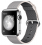 Apple Watch Корпус 38 мм, нержавеющая сталь, ремешок из плетёного нейлона жемчужного цвета (MMFH2)
