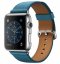 Apple Watch Корпус 42 мм, нержавеющая сталь, ремешок цвета «океанская синева» с классической пряжкой (MMFU2)