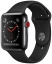 Apple Watch Series 3 Cellular 38мм, корпус из нержавеющей стали цвета «серый космос», спортивный ремешок чёрного цвета (MQJW2)