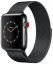 Apple Watch Series 3 Cellular 38мм, корпус из нержавеющей стали цвета «серый космос», миланский сетчатый браслет цвета «чёрный космос» (MR1H2)