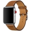Ремешок Hermès Simple Tour из кожи Barénia цвета Fauve для Apple Watch 42 мм (MMMR2ZM/A)