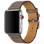 Ремешок Hermès Simple Tour из кожи Swift цвета Étoupe для Apple Watch 42 мм (MNHV2ZM/A)