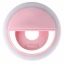 Протативная вспышка для селфи Selfi Ring Light RK-12 (бело-розовая)