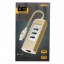 Переходник Type-C Remax RU-U4 Cati 3 USB (золото)