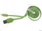 Кабель Onext Premium USB Lightning 1m плоский (зеленый)