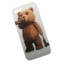 Чехол клип-кейс   силиконовый Медведь Тэд Курильщик для iPhone 6/6S (белый)