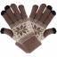 Перчатки шерстяные Beewin Smart Gloves BW-35BR для iPhone/iPod/iPad размер L (коричневые )
