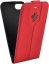Чехол флип-кейс кожаный Ferrari Montecarlo Flip Leather Red для iPhone 7/8 (красный)