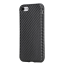 Чехол клип-кейс силиконовый под карбон для iPhone 7/8  (черный)