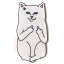 Чехол клип-кейс силиконовый для Apple iPhone 7/8 кот Lord Nermal (белый)