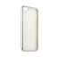 Чехол клип-кейс для Apple iPhone 7/8 из плотного силикона с серебристой окантовкой (серебристый)
