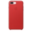 Чехол клип-кейс кожаный Apple Leather Case для iPhone 7 Plus/8 Plus, (PRODUCT)RED красный цвет