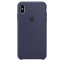 Чехол клип-кейс силиконовый Apple Silicone Case для iPhone XS Max, тёмно-синий цвет (MRWG2ZM/A)