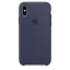 Чехол клип-кейс силиконовый Apple Silicone Case для iPhone XS, тёмно-синий цвет (MRW92ZM/A)