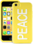 Клип-кейс PURO NightGlow PEACE для iPhone 5C желтый