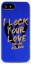 Чехол гелевый PURO Just Cavalli Lock your love для Apple iPhone 5 синий