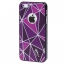 Чехол накладка для iPhone 5 SZLF Ultra thin фиолетовый