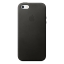 Кожаный чехол клип-кейс для iPhone 5/5S/SE чёрный цвет (MMHH2ZM/A)