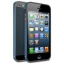 Чехол -бампер Deppa Slim Bumper для Apple iPhone 5/5S (черный/синий)