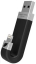 Портативный флэш-накопитель Leef iBridge 16GB оборудована разъемами USB и Lightning (черный)
