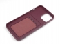 Чехол накладка силиконовый CTI для Apple iPhone 12 Pro Max (6.7) с карманом для карт (бордовый) купить