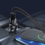 Автомобильное зарядное устройство Deppa Crystal 11218 USB A + USB-C/PD/QC 3.0/30W (черно-прозрачный) цена