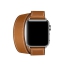 Ремешок Hermès Double Tour Médor из кожи Barénia цвета Fauve для Apple Watch 38 мм, размер L (MMME2ZM/A) Екатеринбург