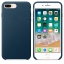 Чехол клип-кейс кожаный Apple Leather Case для iPhone 7 Plus/8 Plus, цвет «космический синий» (MQHR2ZM/A) купить