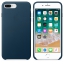 Чехол клип-кейс кожаный Apple Leather Case для iPhone 7 Plus/8 Plus, цвет «космический синий» (MQHR2ZM/A) цена