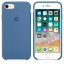 Чехол клип-кейс силиконовый Apple Silicone Case для iPhone 7/8, цвет «синий деним» (MRFR2ZM/A) цена