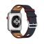Ремешок Hermès Simple Tour Rallye из кожи Swift цвета Indigo/Rouge H для Apple Watch 42 мм (MRJG2ZM/A) Екатеринбург