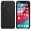 Чехол клип-кейс силиконовый Apple Silicone Case для iPhone XS Max, чёрный цвет (MRWE2ZM/A) цена