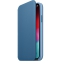 Чехол-книжка кожаный Apple Leather Folio для iPhone XS, цвет «лазурная волна» (MRX02ZM/A) купить