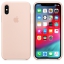 Чехол клип-кейс силиконовый Apple Silicone Case для iPhone XS, цвет «розовый песок» (MTF82ZM/A) цена