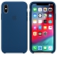 Чехол клип-кейс силиконовый Apple Silicone Case для iPhone XS, цвет «морской горизонт» (MTF92ZM/A) цена