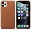 Чехол клип-кейс кожаный Apple Leather Case для iPhone 11 Pro Max, золотисто-коричневый цвет (MX0D2ZM/A) купить